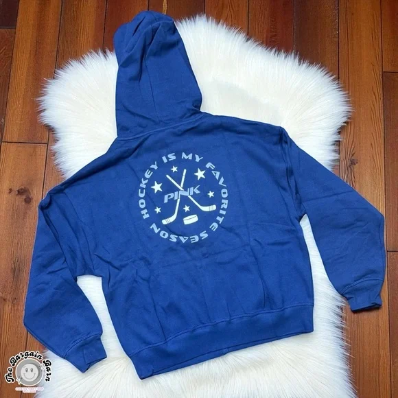 Victoria’s Secret PINK Hockey Zip Hoodie NWT Small Rare 2010s - Picture 2 of 4